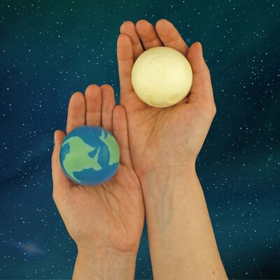 Earth and Moon Soap Set of 2