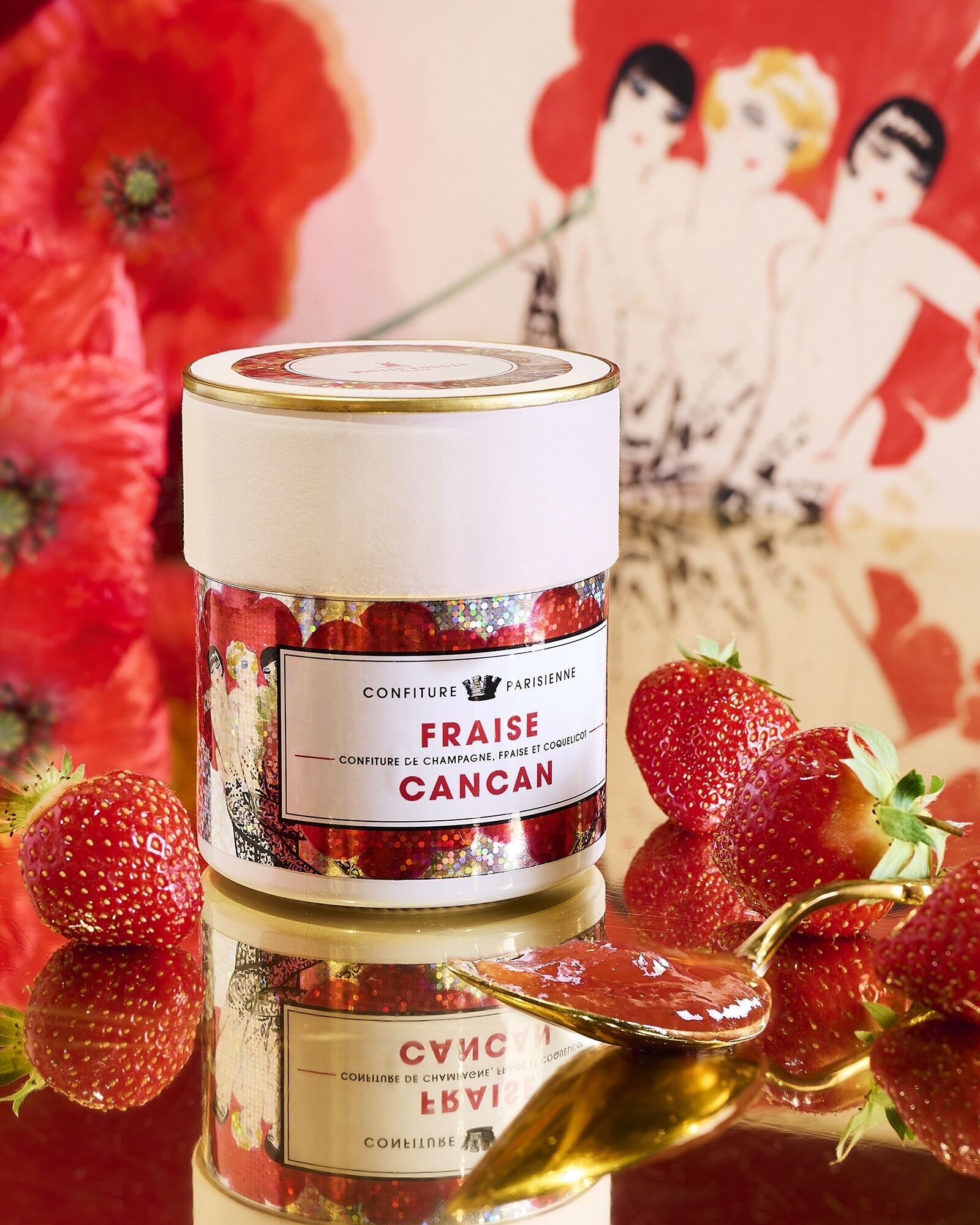 Confiture de Champagne et Fraise Coquelicot