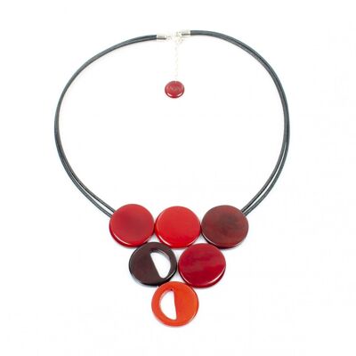 Collier VINA Coquelicot/Rouge/Rouge Vif