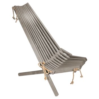 EcoChair Bouleau / Gris Clair, Huilé 6