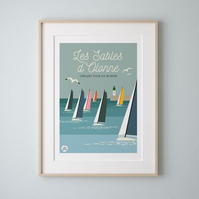 LES SABLES D'OLONNE - Departure Around the World - Poster