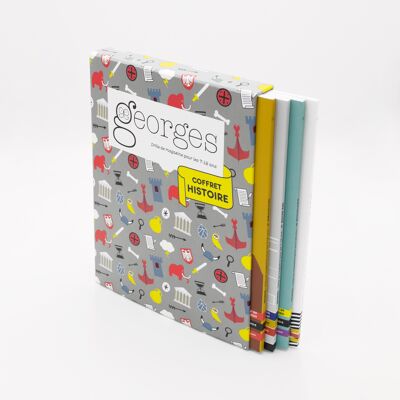 Magazin Georges 7 - 12 Jahre, Box "Geschichte": Nr. Vorgeschichte + Mittelalter + Griechische Mythologie + Wikinger