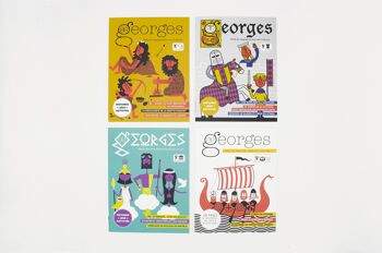 Magazine Georges 7 - 12 ans, Coffret "Histoire" : N° Préhistoire + Moyen Âge + Mythologie grecque + Viking 7