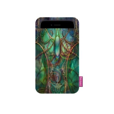 Funda Smartphone Esmeralda De Fieltro Gris Bertoni