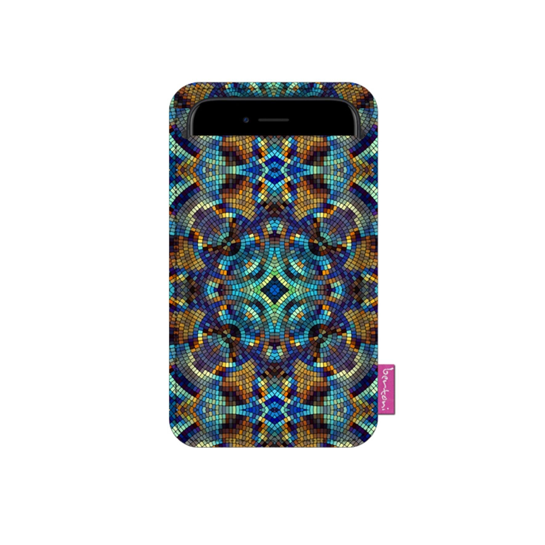 Custodia Smartphone Barcelona In Feltro Grigio Bertoni