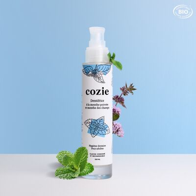 Cozie - Dentifrice à la menthe poivrée & à la menthe des champs