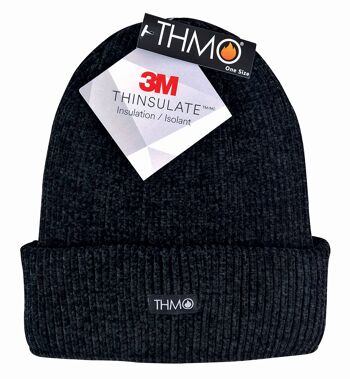 THMO - Bonnet en Chenille Doublé d'Isolation Thermique 40g 3M pour Femme 2