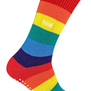 THMO - Chaussettes arc-en-ciel chaudes thermiques antidérapantes pour homme et femme pour l'hiver