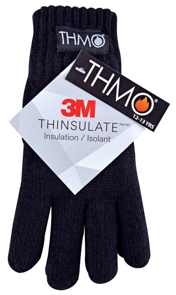 Gants Thinsulate pour enfants pour l'hiver | THMO | Gants thermiques tricotés pour garçons et filles pour enfants 2