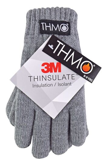 Gants Thinsulate pour enfants pour l'hiver | THMO | Gants thermiques tricotés pour garçons et filles pour enfants 4
