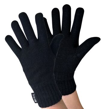 Ensemble bonnet et gants Thinsulate pour homme | THMO | Bonnet et gants tricotés en acrylique pour l'hiver 2