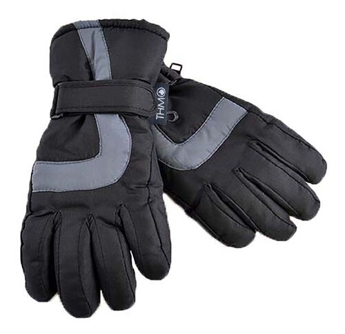 Kids Thinsulate Ski Gloves for Winter | THMO | Waterproof Fleece Lined Thermal Warm Ski Gloves for Boys