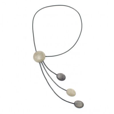 Collier LAYKA Gris Taupe/Gris Charbon