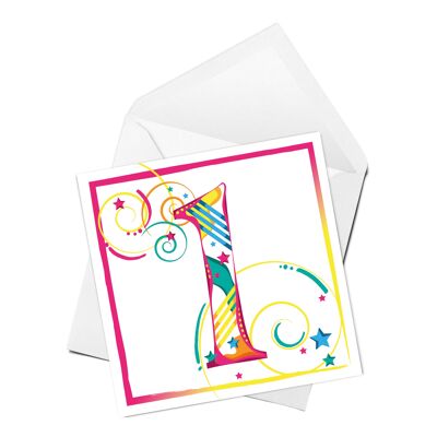 Age 1 greeting card