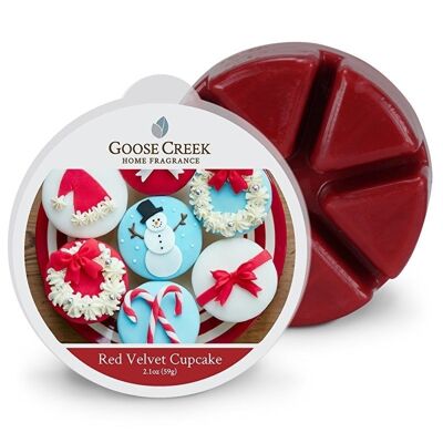 Cupcake en velours rouge Goose Creek Candle® Cire fondue