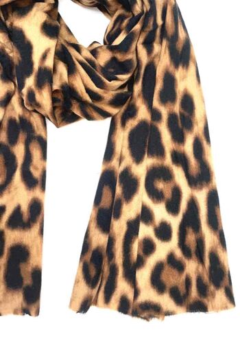Echarpe épais doux motif léopard 1
