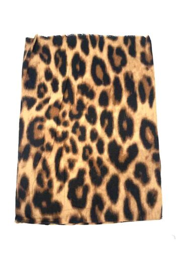 Echarpe épais doux motif léopard 4