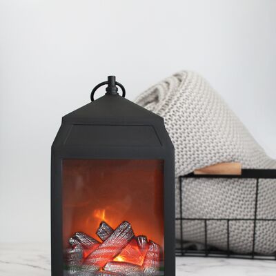 Lantern fireplace | Battery powered