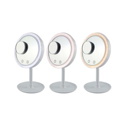Cosmetic mirror with fan