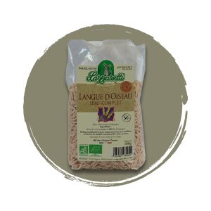 Pâtes, Langue d'oiseau, 1/2 complet, forme riz, bio