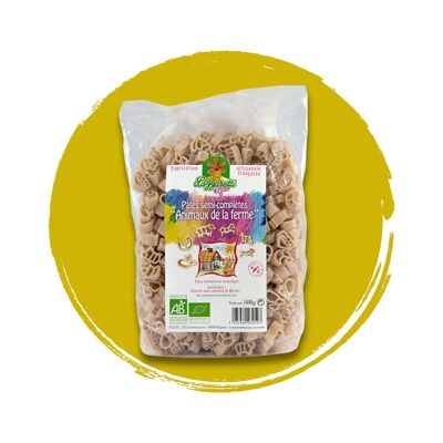 Pasta, Animales de Granja, 1/2 llena, orgánica