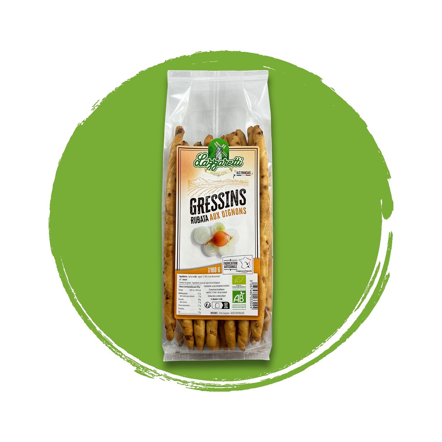 Buy wholesale Aperitif, Breadsticks, onions, organic