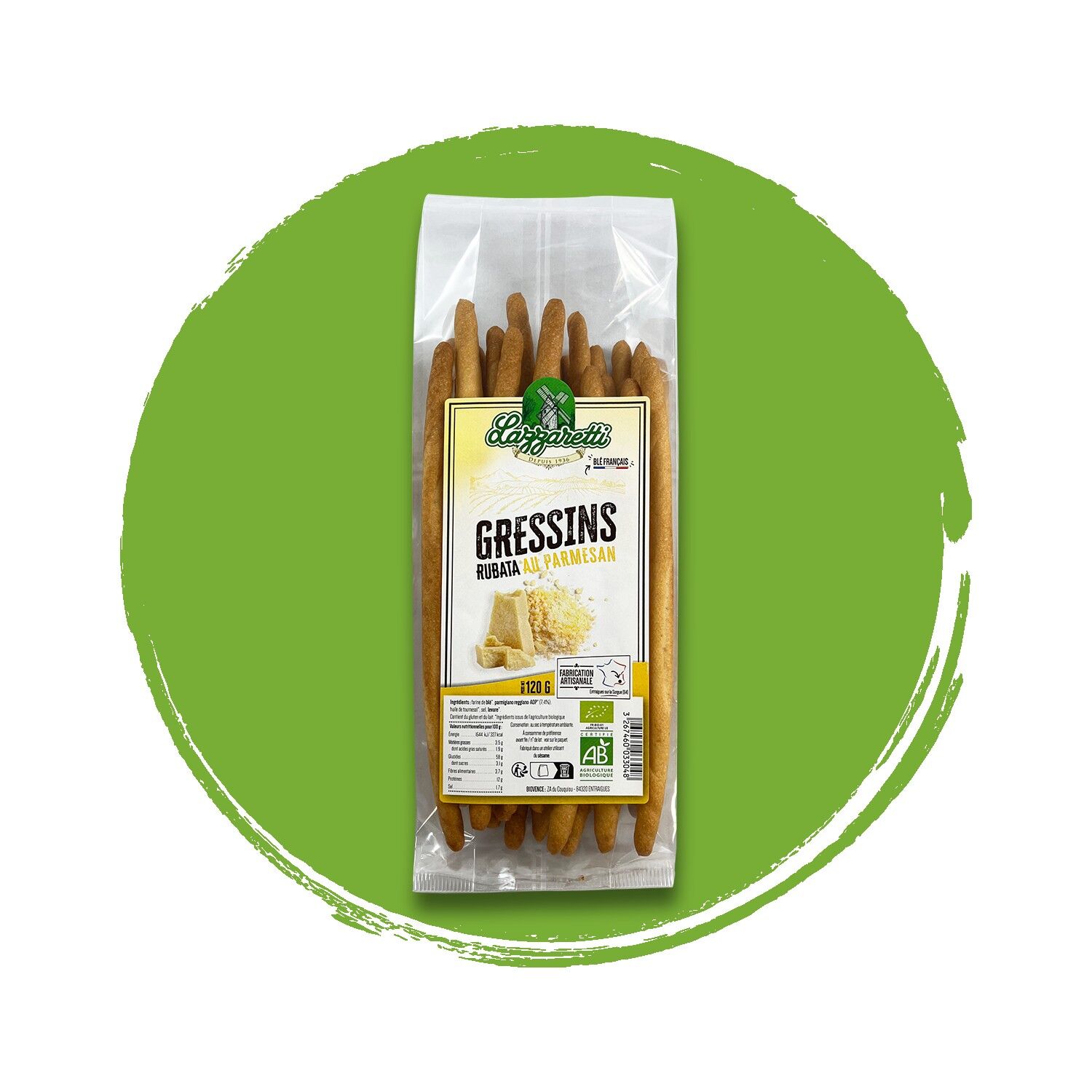 Buy wholesale Aperitif, Breadsticks, Parmesan, organic