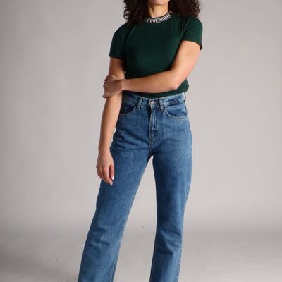 Flare Jeans - High Waist - ClassicBlue Flare