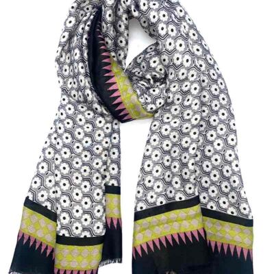 Foulard motif fleur