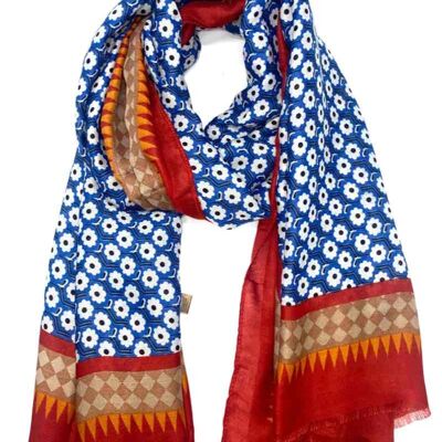 flower pattern scarf