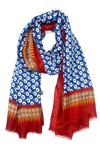 Flower pattern scarf 1