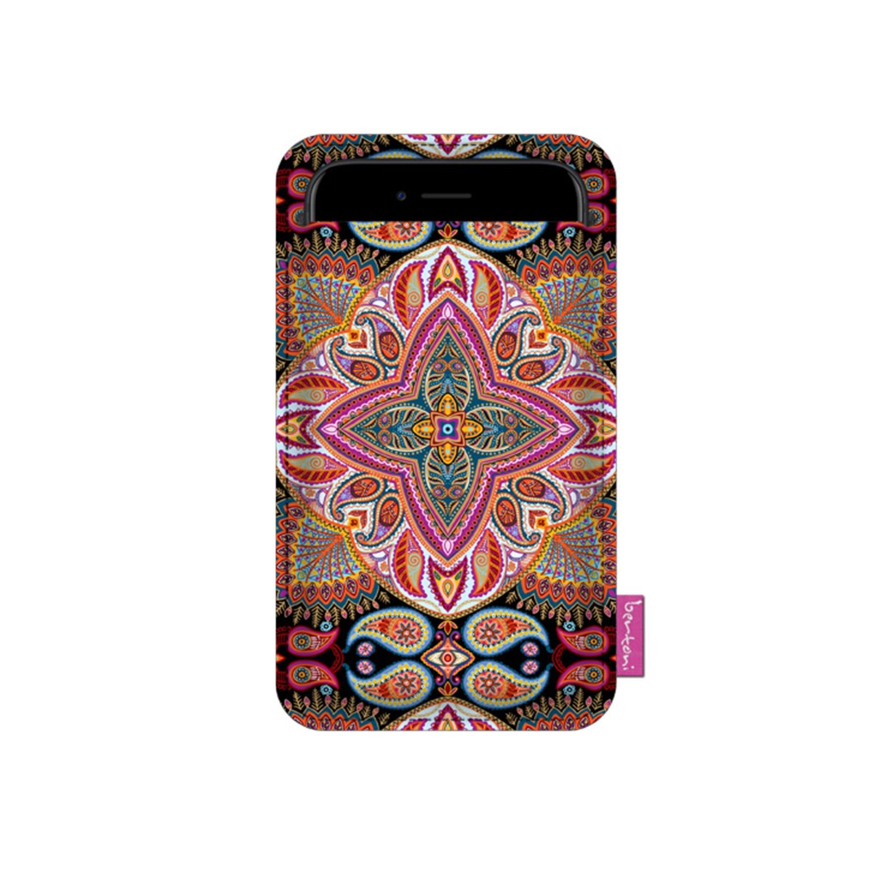 Custodia Smartphone Lunares En Feltro Grigio Bertoni