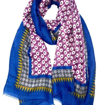 Flower pattern scarf