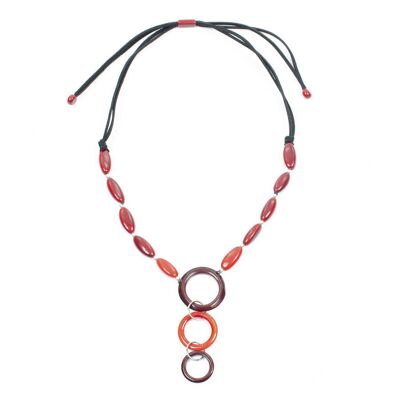 Collier FELICIA Coquelicot/Rouge/Rouge Vif