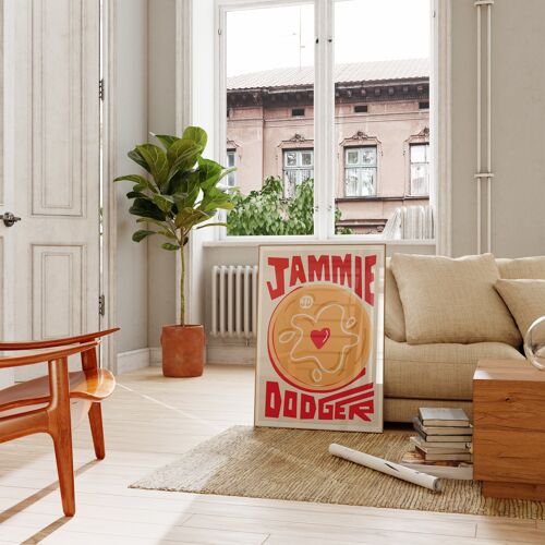 Jammie Dodger Biscuit Art Print