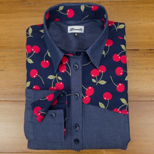 Grenouille Cherry Detail Rodeo Shirt