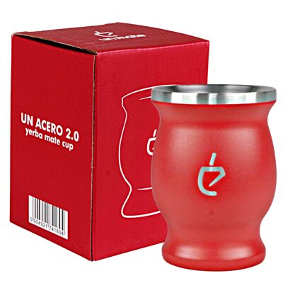 Un Mate Magma | Calabaza aislada - taza de yerba mate inox calebasse