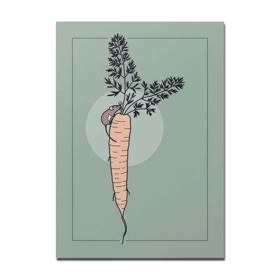 Postcard mouse with carrot