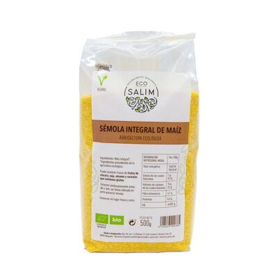 SEMOULE DE MAÏS INTÉGRALE (polenta), 500 Gr