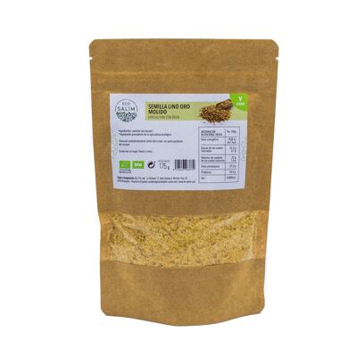 GROUND GOLD FLAX SEED, 175 Gr