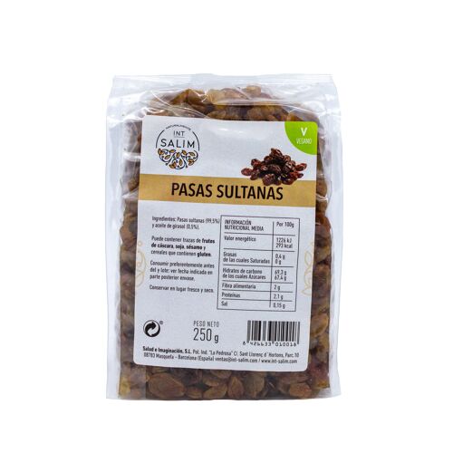 PASAS SULTANAS , 250 Gr