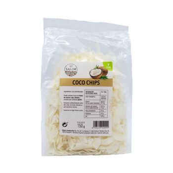 CHIPS DE NOIX DE COCO, 150 Gr