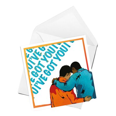 Male support greeting card