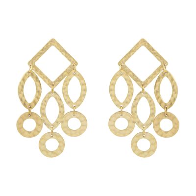 Boucles d'oreilles COLLECTION CONSTANCE HELIOS plaqué or