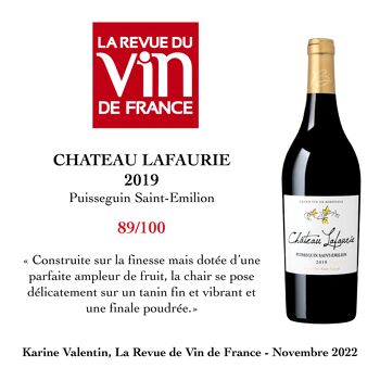 Château Lafaurie 2019, Puisseguin Saint Emilion, Vin rouge puissant et charnu 4