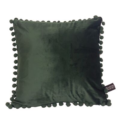 Cushion cover Pom Pom Green
