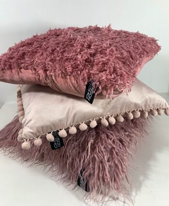 Housse de coussin Pom Pom Rose 2