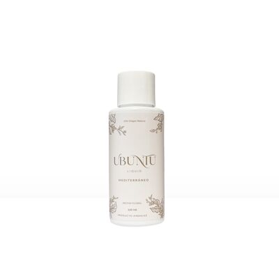 Ubuntu Liquid Mediterranean Natural Liquid Soap - Hypoallergenic - Herbal Aroma - Travel Format 100 ml