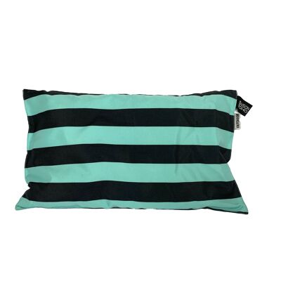 Cushion cover Outdoor Stripe rectangle Aqua