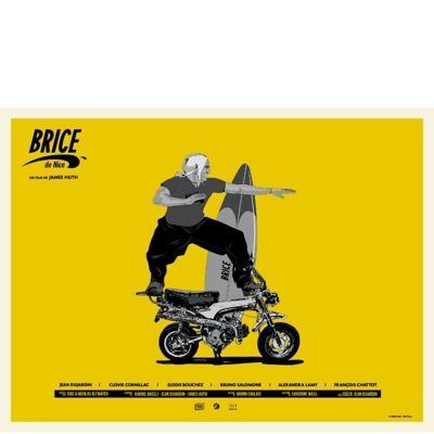 Affiche de film revisitée - Brice De Nice - (30x40cm) - Plakat
